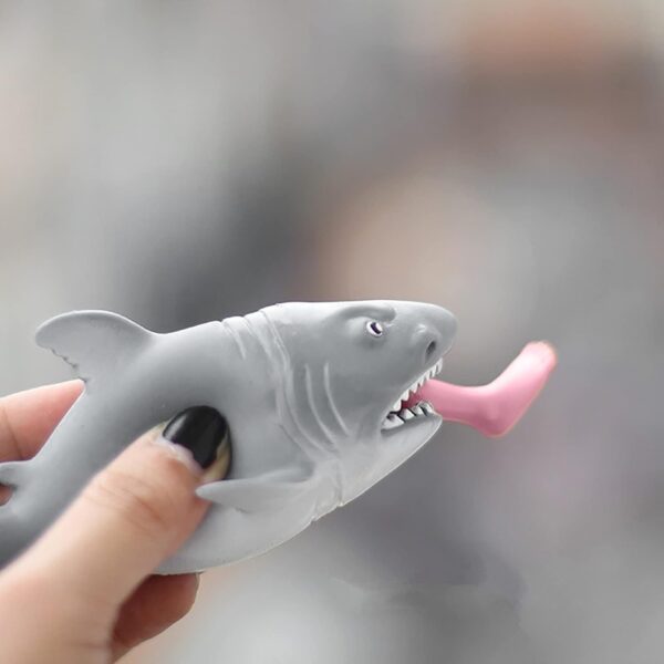 Stretchy Stress Ball Shark |  fidget toys |  anti stress ball |  Stress Relief Toys - Anger Management Toys - Fun Gifts for Friends - Stress Toys for Adults - Fun Desk Accessories- Brit Commerce - Image 3