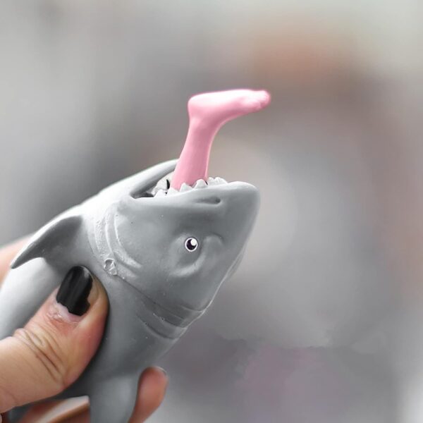 Stretchy Stress Ball Shark |  fidget toys |  anti stress ball |  Stress Relief Toys - Anger Management Toys - Fun Gifts for Friends - Stress Toys for Adults - Fun Desk Accessories- Brit Commerce - Image 5