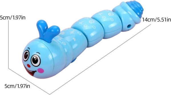 Clockwork Caterpillar Toys - 4PCS Clockwork Caterpillar Toys for Kids |  Cute Caterpillar Clockwork Toy, Kids Wind Up Toy No Battery Required, Kids Gift Christmas Festival Gift - Color Random- Brit Commerce - Image 5