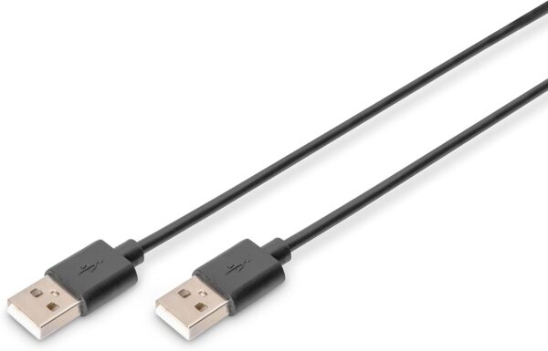 DIGITUS 1.8m long USB 2.0 A male to A male connection cable - black- Brit Commerce - Image 2