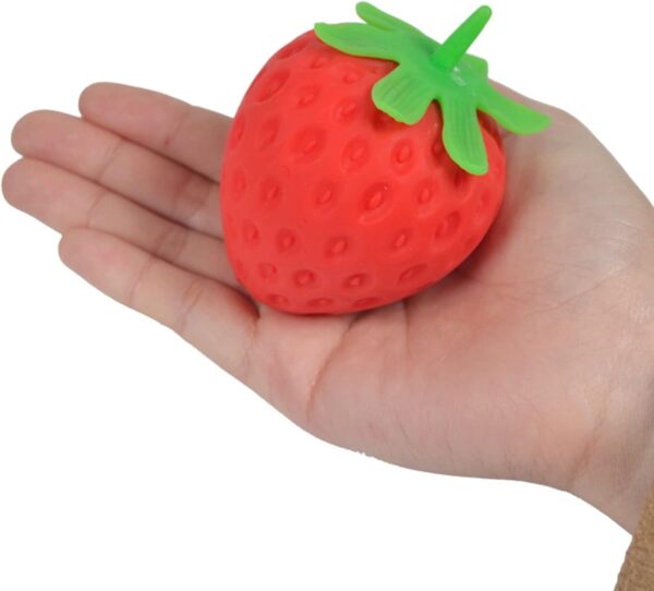 squeeze fruit ball fill squeeze pressure gel ball decompression toy simulation ventilation fruit toy squeeze watermelon strawberry ball fidget toy decompression fruit- Brit Commerce - Image 4