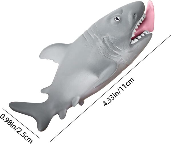 Stretchy Stress Ball Shark |  fidget toys |  anti stress ball |  Stress Relief Toys - Anger Management Toys - Fun Gifts for Friends - Stress Toys for Adults - Fun Desk Accessories- Brit Commerce - Image 6