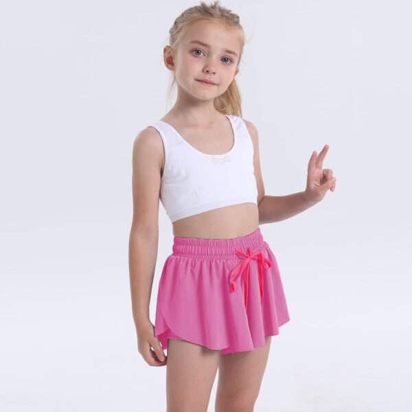 Toddler Girls Light Jacket Girls Summer Leisure Fashion Yoga Suit Running Fitness Tennis Short Skirt Pants Pocket Sports Shorts Little Girls Play Dress Up- Brit Commerce - Image 5