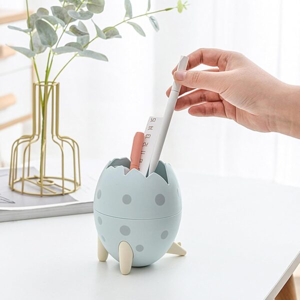 LIBCFLCC Pen Pen Holder Creative Large Capacity Cute Dinosaur Egg Pen Holder Student Stationery Storage Stationery- Brit Commerce - Image 9