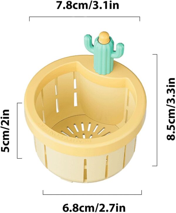 Pallet Liquidation Not Charged, Cactus Kitchen Sink Strainer Press Automatic Dumping Basket Multifunctional Household Cactus Sink Drain Basket Filter Net Lifting Basket Kitchen Waste- Brit Commerce - Image 5