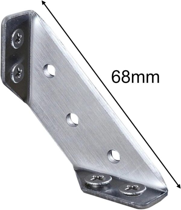 Libcflcc Corner Bracket Corner Bracket L-shaped Professional Stainless Steel Anti-rust Right Angle Rack for DIY Furniture Angle Bracket Corner Holder- Brit Commerce - Image 6