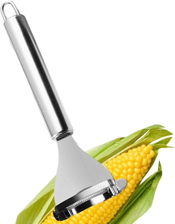 Hara Corn Peeler 304 Stainless Steel - Manual Thresher for Corn - Corn Cutter Kernel Removal Tool, Kitchen Gadgets Vegetable Scraper Manual Thresher Slicer- Brit Commerce - Image 7