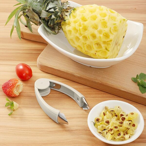 Pineapple Eye Remover Strawberry Stem Remover Stainless Steel Pineapple Eye Remover Easy to Use Durable Reusable Fruit Tools Kitchen Gadgets Stainless Steel Pineapple Tools- Brit Commerce - Image 7