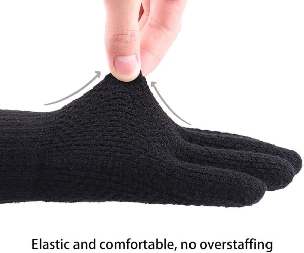 Gloves Men Winter Women Knitted Arm Warmer Cold Resistant Gloves - Image 7