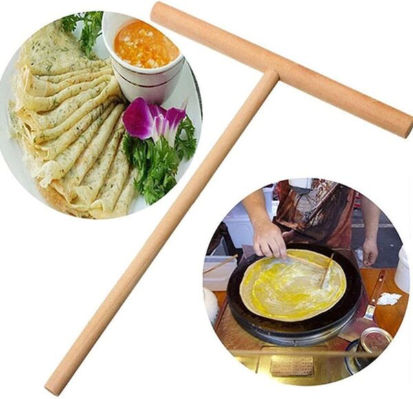 Kitchen Tools & Gadgets Crepe Maker Pancake Dough Wooden Spreader Stick Home Kitchen Tool Kit DIY- Brit Commerce - Image 3